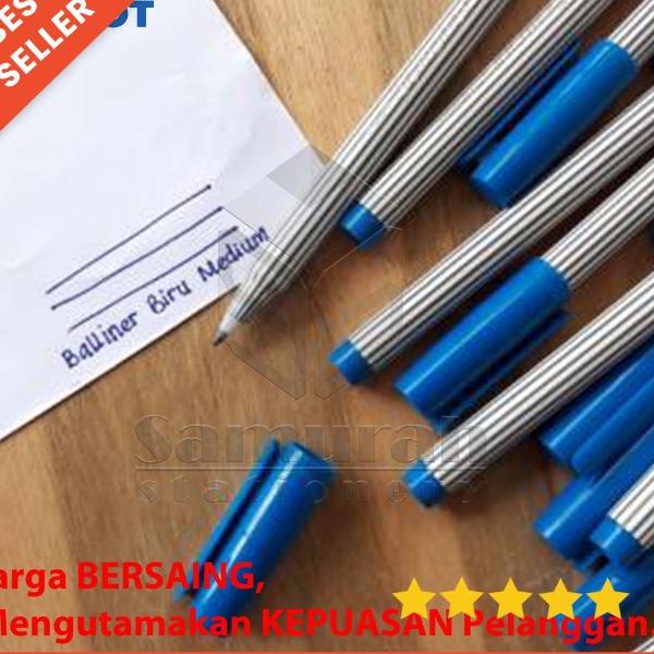 

[PRODUK NBK0C] Ballpoint Pilot Balliner 0.8 mm ECER / Pen Cabut Tebal Tanda Tangan Hitam - Biru HEG