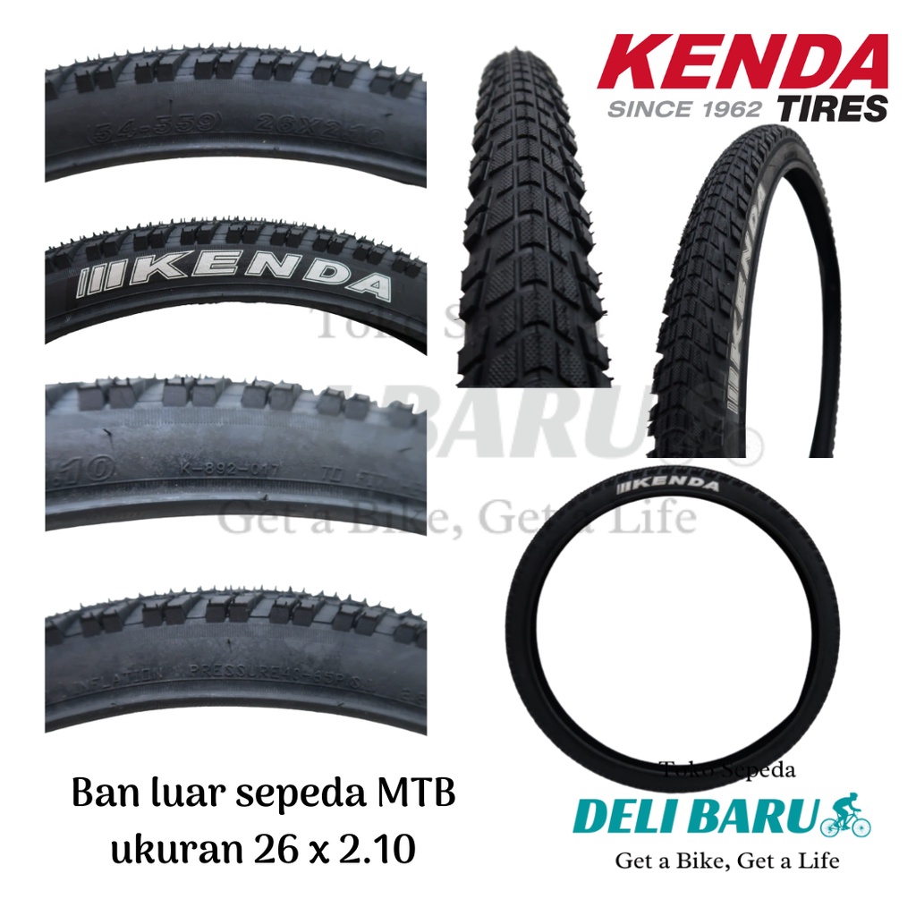 Kenda Ban luar 26 x 2.10  motif baru sepeda MTB federal