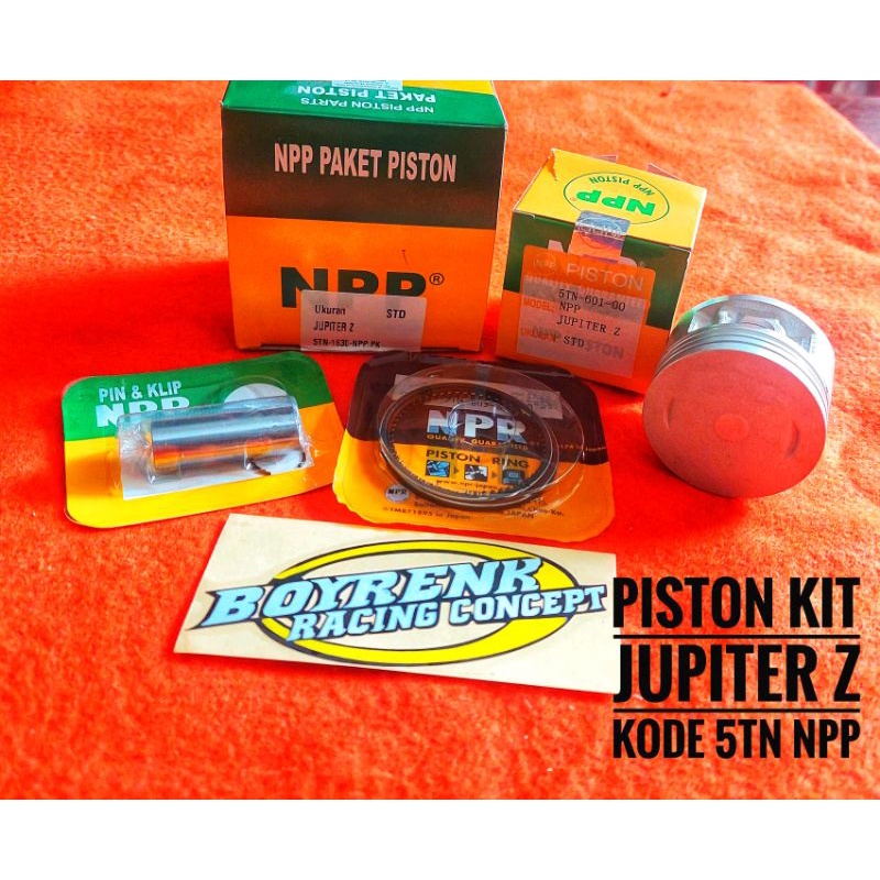 PISTON KIT SET JUPITER Z KODE 5TN OVZ STD , 25 ,50 ,75 SD 100 NPP-BOYRENK RACING