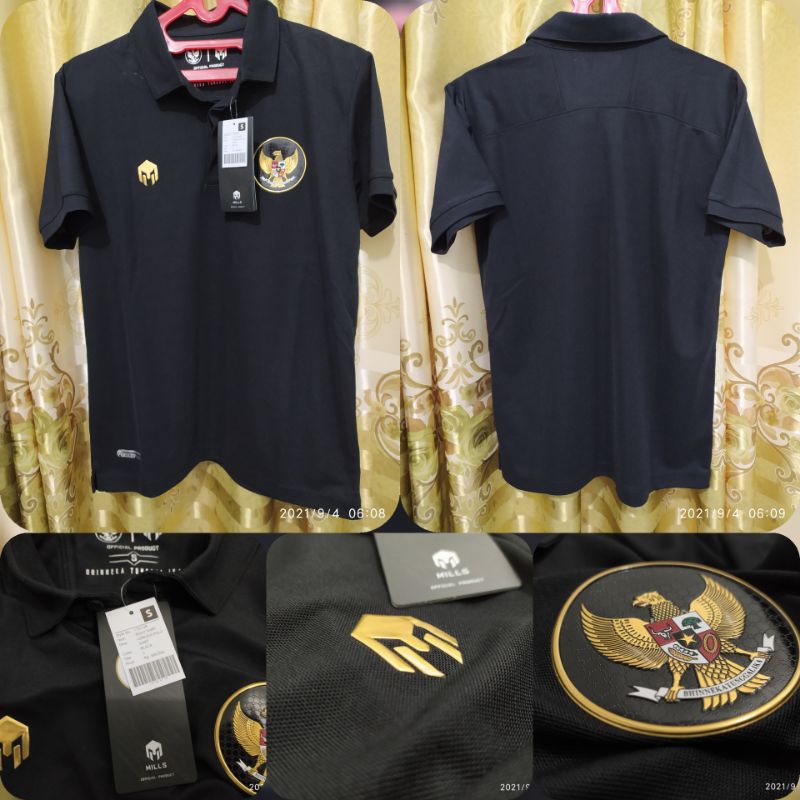 Kaos Polo Tshirt Garuda Timnas Indonesia Original Mills