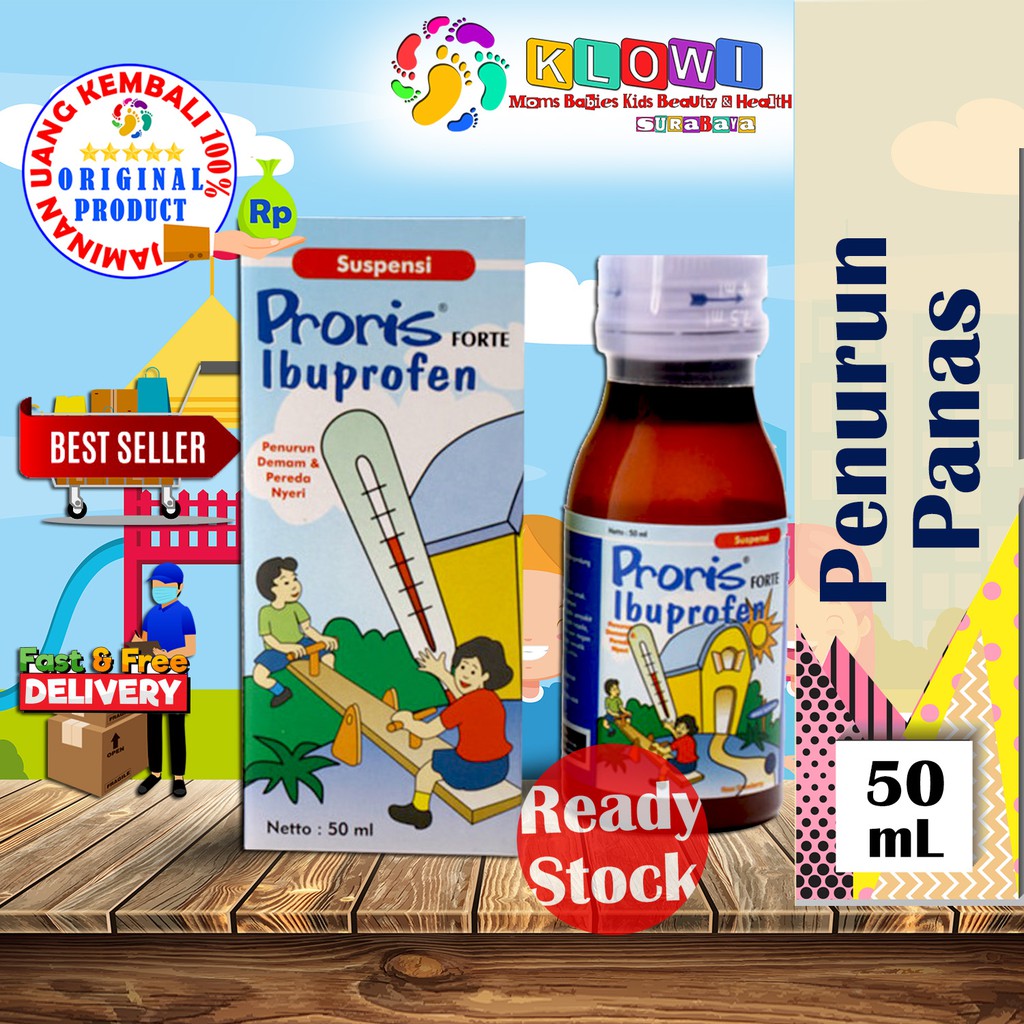 Proris Suspensi 60 ml &amp; Proris Suspensi Forte 50 ml / Penurun Panas / Proris Anak / Proris Syrup