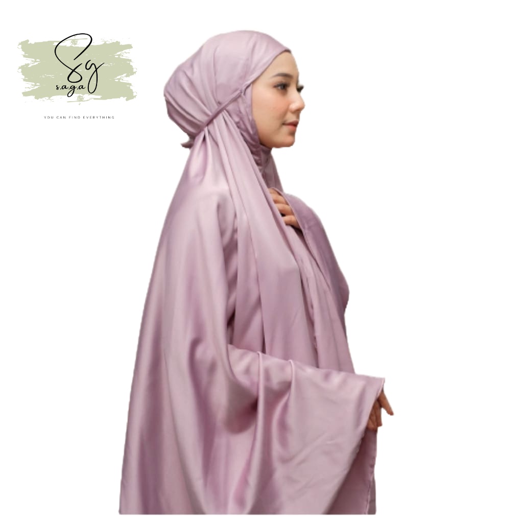 Mukena Dewasa Polos Katun Premium Traveling Murah