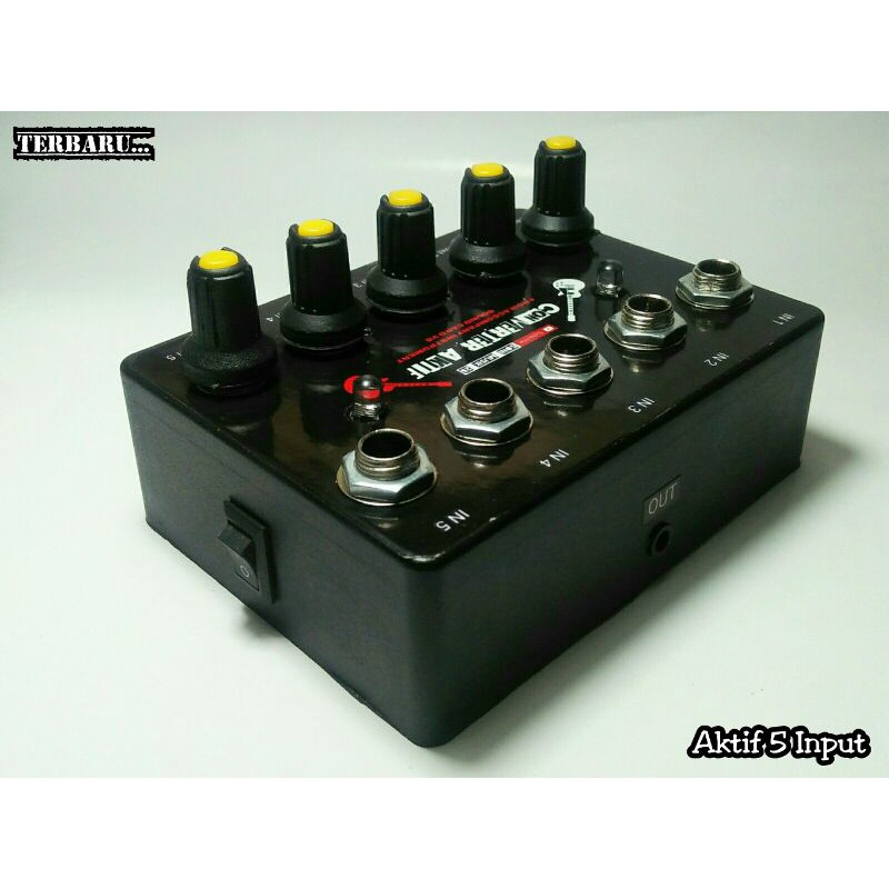 Converter Aktif 5 Input (Solusi Suara Gitar Pelan Saat Pakai Converter Pasif)j