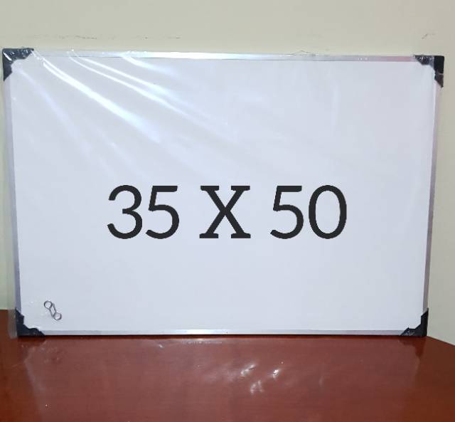 PAPAN TULIS WHITE BOARD /papan Tulis Belajar Gantung White Board uk 35 x 50 dan 40 x 60 Y1