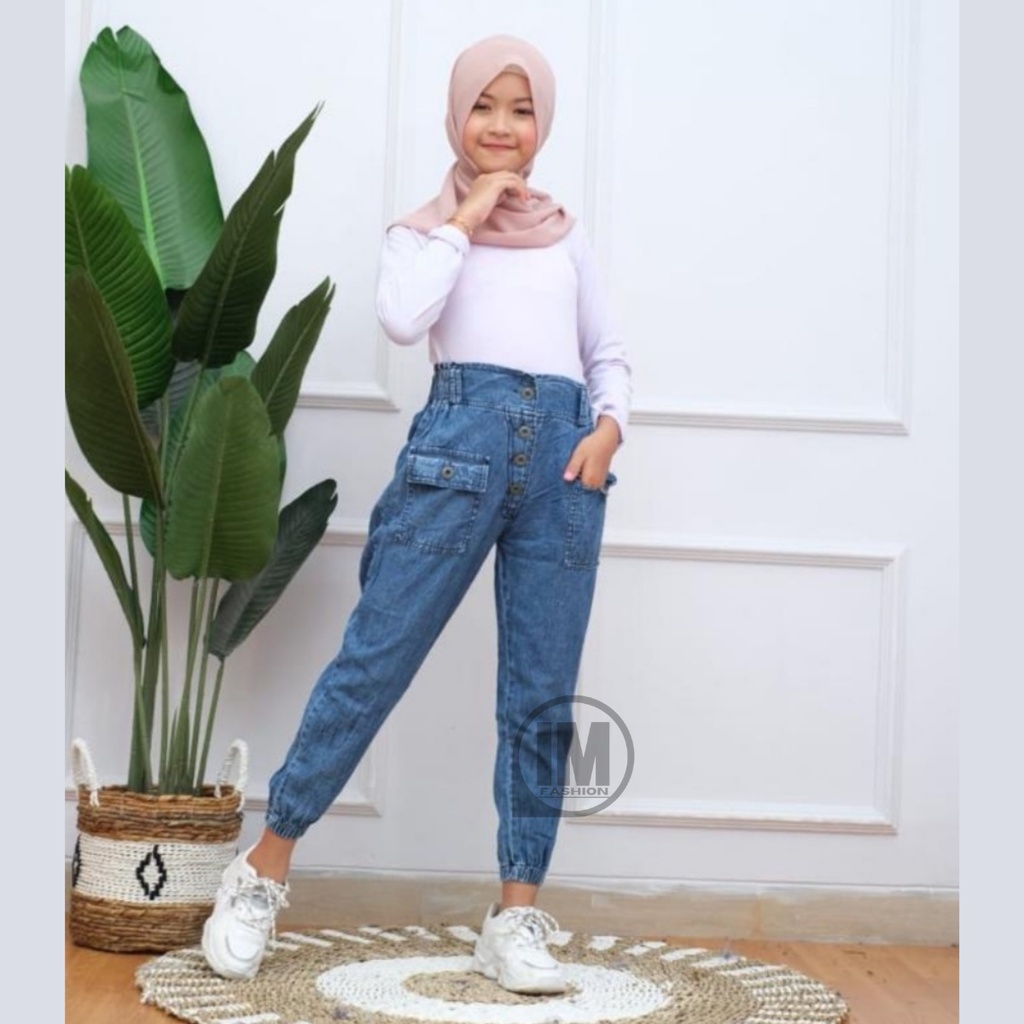 Celana Jogger Anak Perempuan 7-15 Tahun / Celana Jeans Anak Perempuan