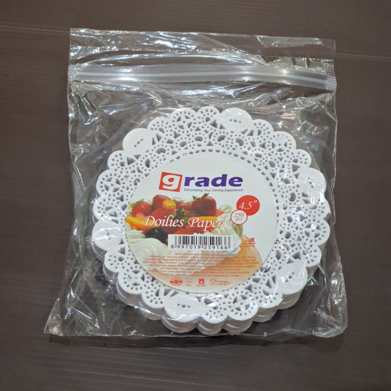 

Paper Doilies/Alas Kertas Renda 4,5" Inch Round