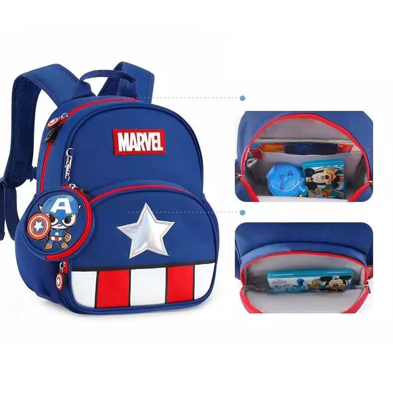 [COD] Tas Ransel Anak Super Hero Backpack PAUD TK SD Ransel Sekolah Anak Terbaru 2023 Kekinian