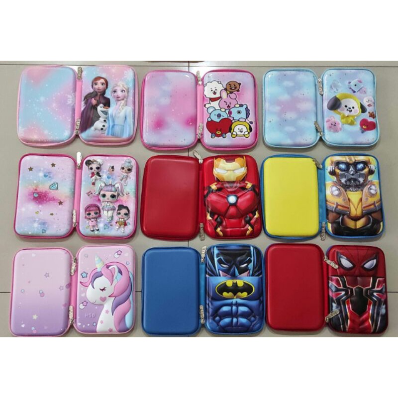 

Model Baru!! Kotak Pensil Smiggle karakter LOL,Unicorn,Batman,Spiderman, / Pencil Case Smigle