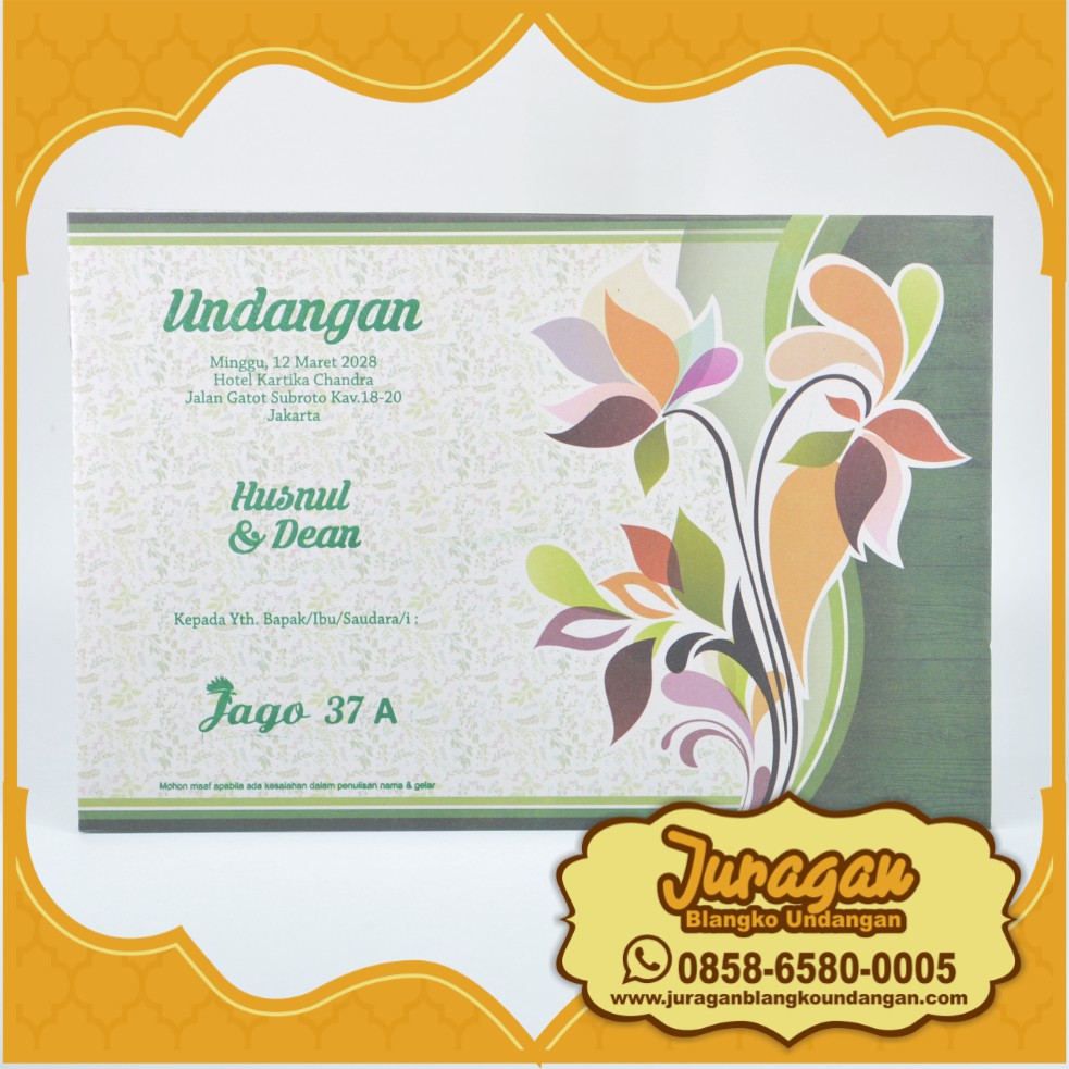 Grosir Blangko Undangan JAGO Amplop 37 A