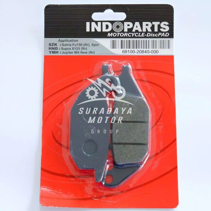 Discpad Belakang Supra 125 Jupiter MX Satria FU Belakang (Kampas Rem Belakang)