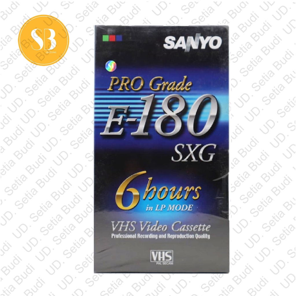 Kaset Perekam Video 6 Jam VHS Player Murah Video Cassette Sanyo E-180