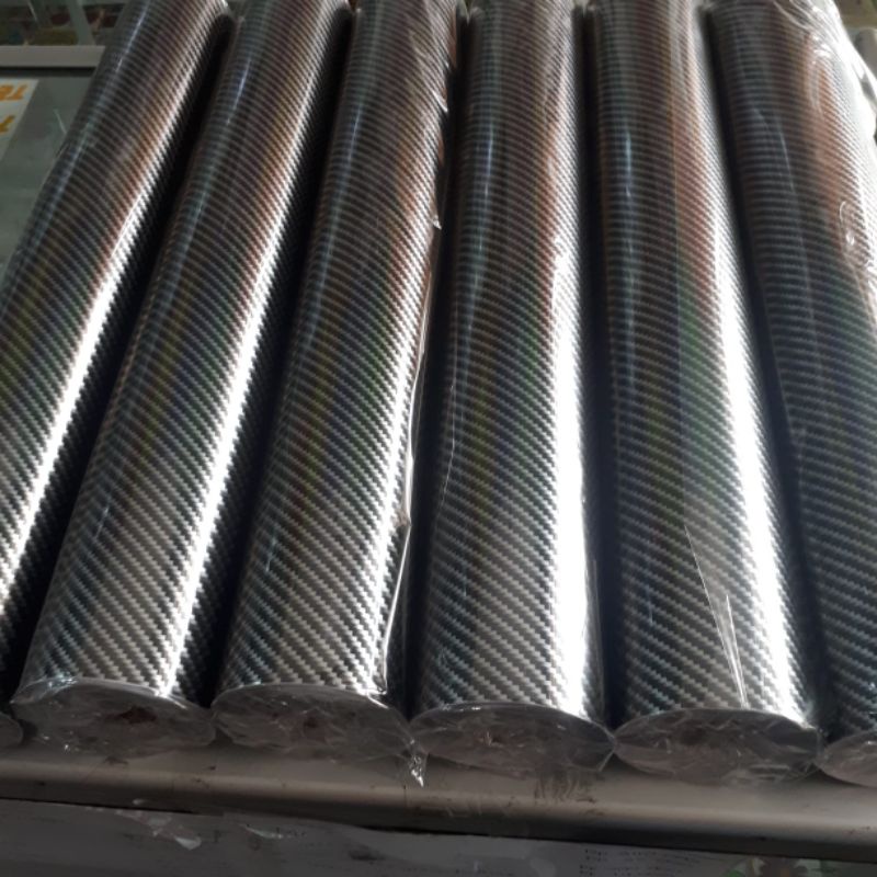 SKOTLET WARPING MOTOR DAN MOBIL CARBON 7D INFINITY CARBON KEVLAR SILVER 45CM X 1METER