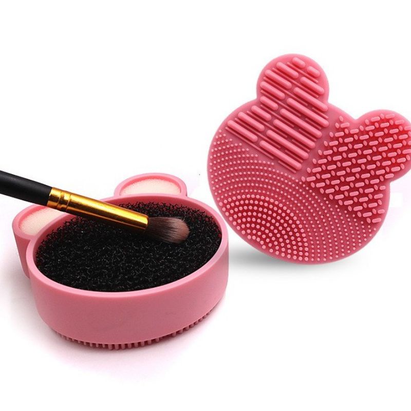 pembersih kuas makeup/Silikon Kuas Makeup Cleaner Cartoon Makeup Brush Cleaning