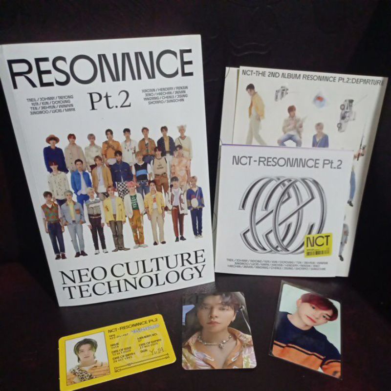 PC Renjun ID Card Doyoung Album NCT Resonance 2020 x Yizhiyu Lucas