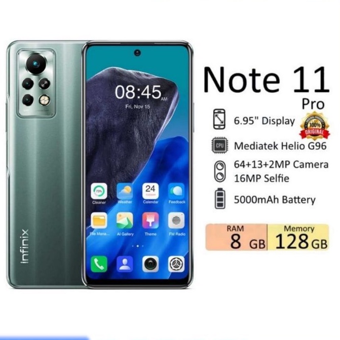 HP INFINIX NOTE11PRO NOTE 11 PRO NOTE11 PRO GARANSI RESMI INDONESIA ORIGINAL ORI ASLI BARU NEW 100% GRESS