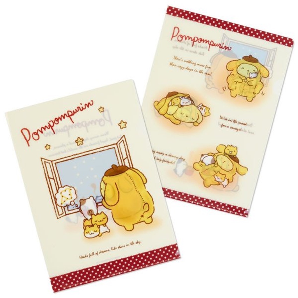

Sanrio Pompompurin A4 Folder Set