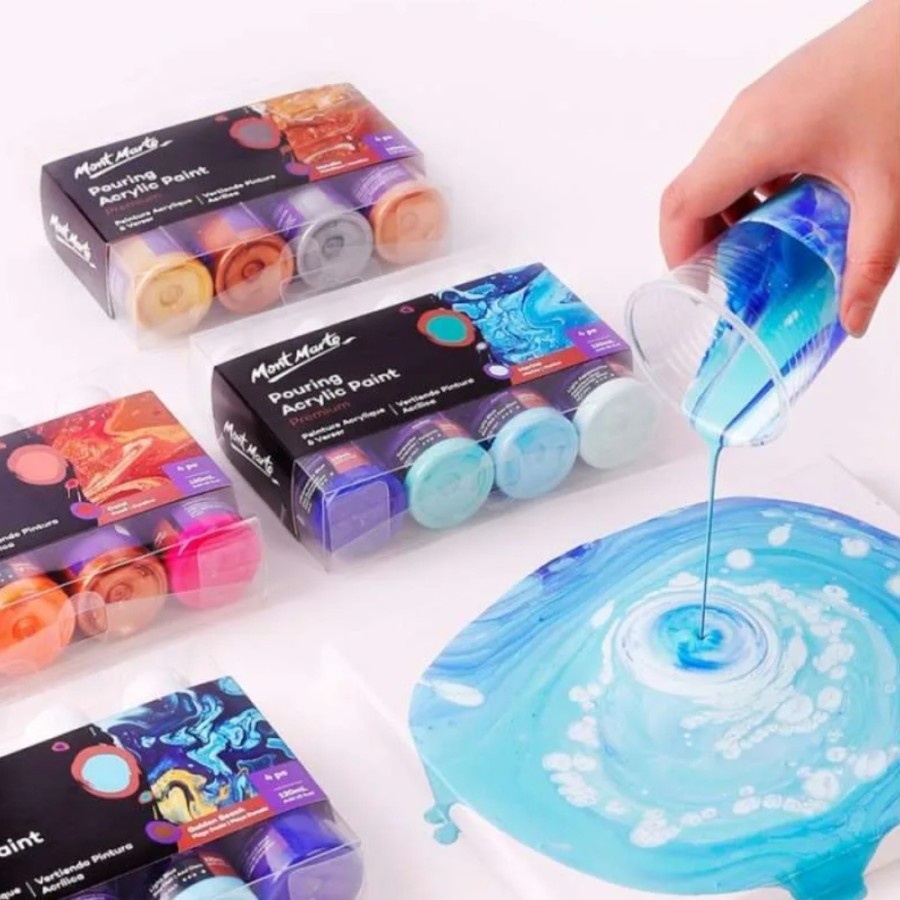 

Mont Marte Pouring Acrylic Paint Premium Set 4pcs x 60ml