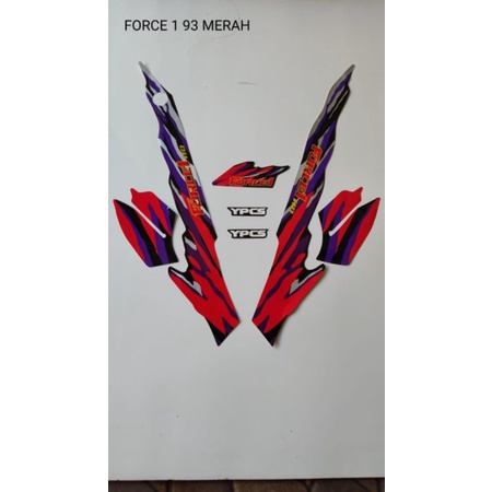 STRIPING FORCE 1 93 MERAH