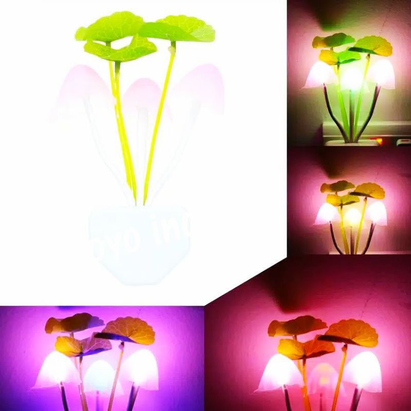 Lampu Tidur Jamur LED Lampu sensor cahaya Lampu Tidur Jamur Avatar / Mushroom Lamp / Sensor Cahaya