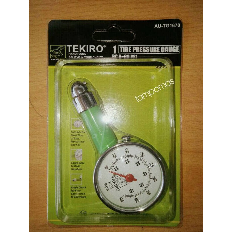 Pengukur Tekanan Ban Tekiro Alat Ukur Ban 0-60psi