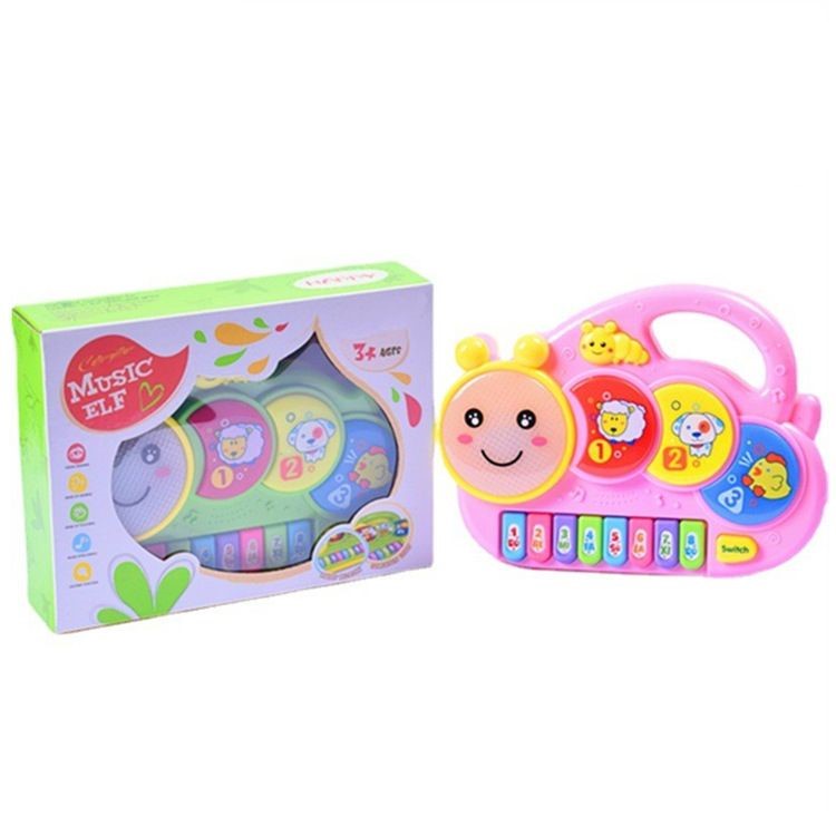 Mainan Edukasi MUSIC ELF PIANO Snail Musik Dan Lampu Piano Bayi Musik