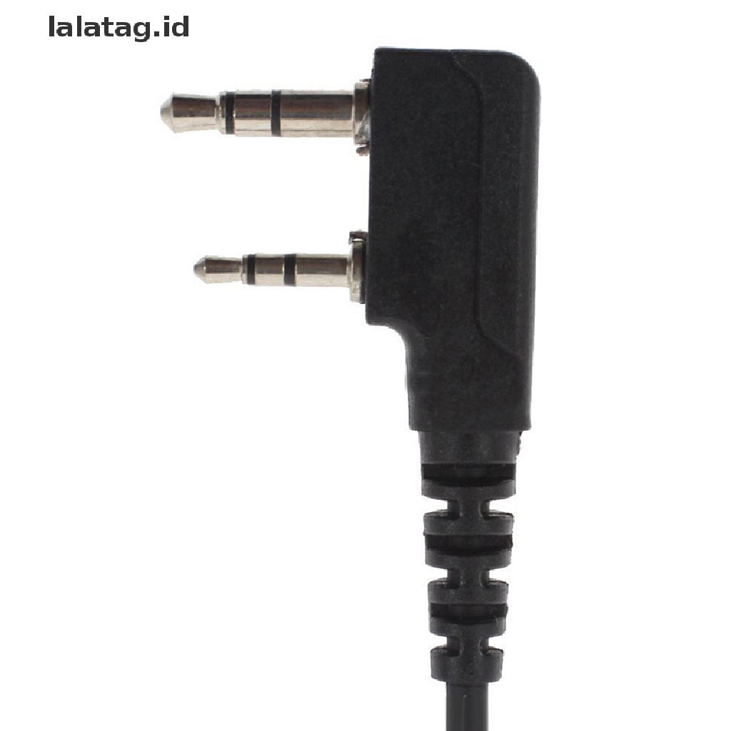 (lalatag) Headset Earpiece PTT Akustik Dengan MIC Tenggorokan Untuk Walkie Talkie