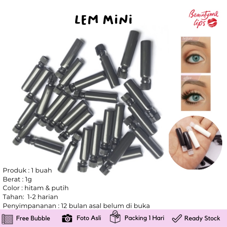 Lem bulu mata palsu eyelash adhesive glue latex 1ml mini