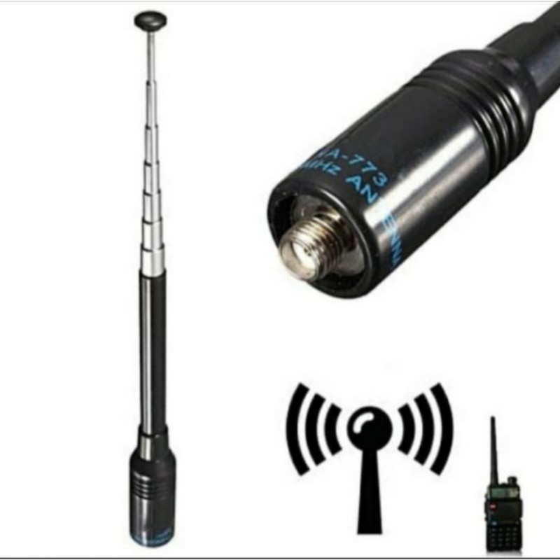 Antena HT Nagoya NA-773 Sma Female Antena HT Bisa Ditarik