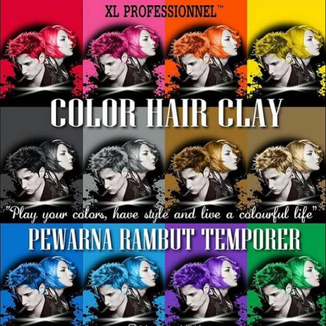 XL Professionnel color hair clay