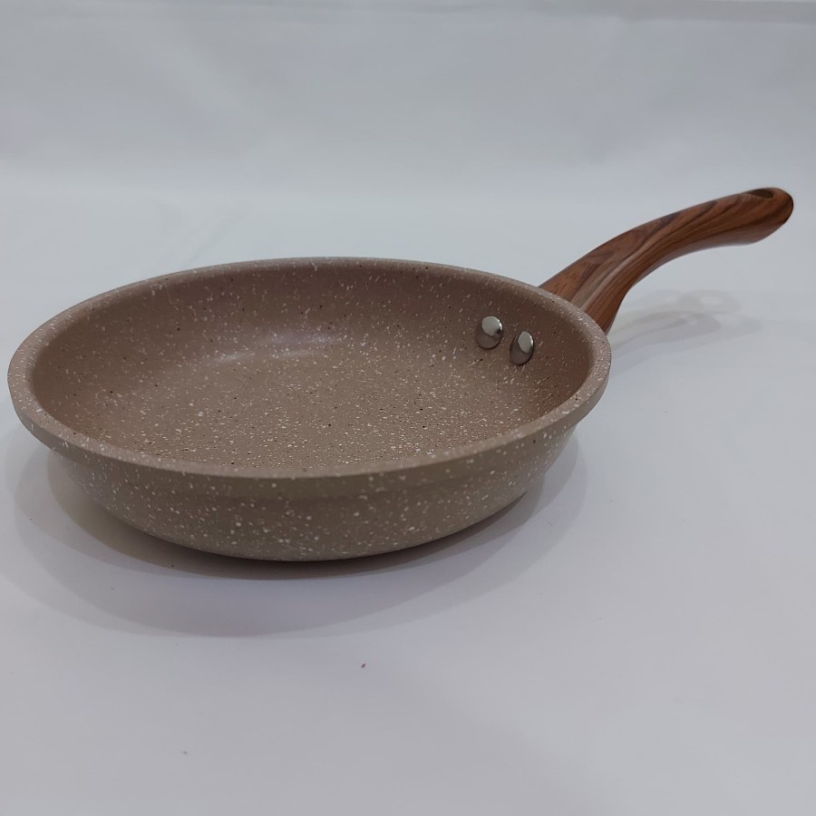 Wajan Fry Pan Teflon Anti Lengket VIERA Marble Aluminium 16 cm