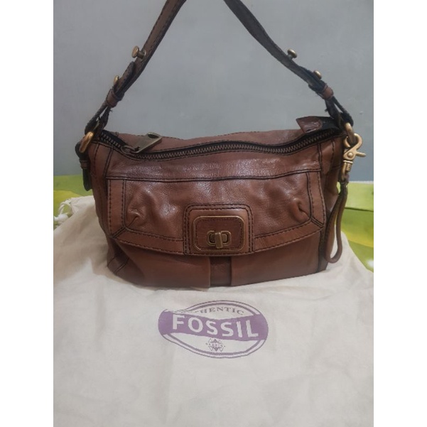 tas fossil tote  soulder fossil fifty four preloved FREE DOMPET MK PL