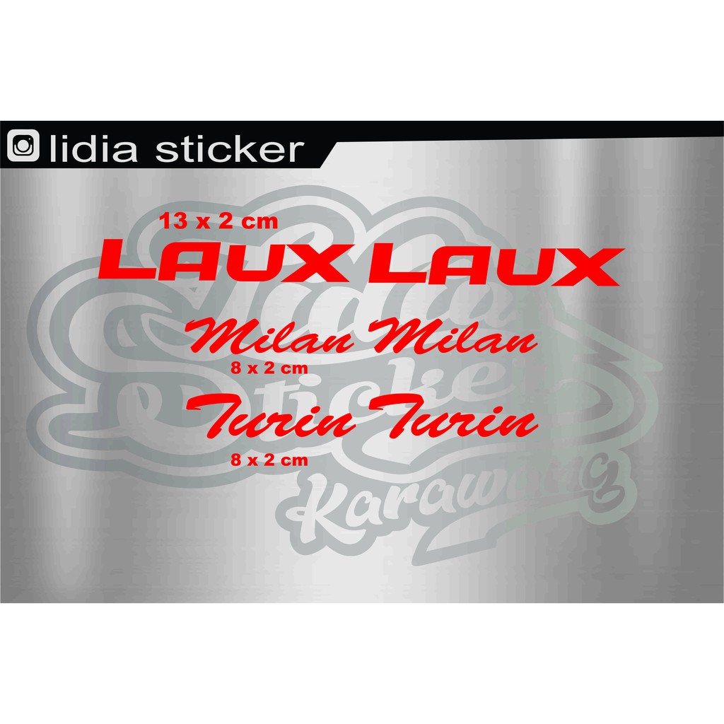 COD sticker sepeda / sticker laux milan turin set frame sticker sepeda lipat