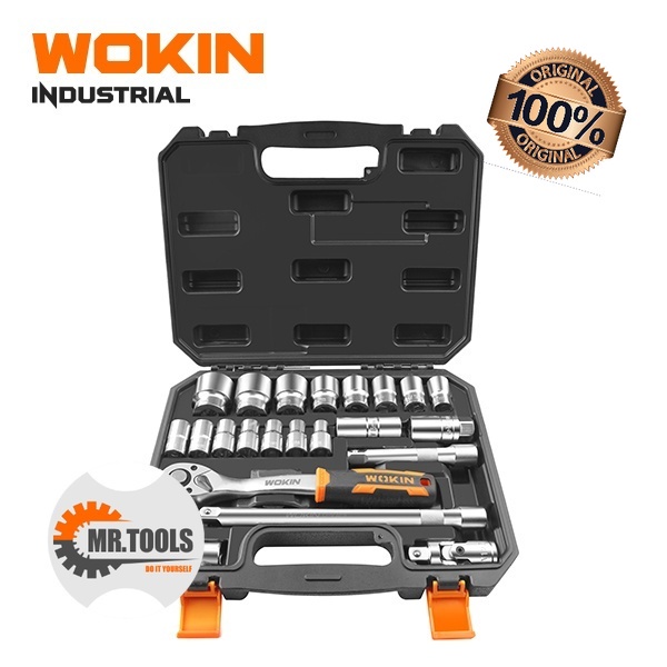 KUNCI SOCKET SET 1/2" (22PCS) WOKIN
