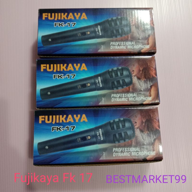 Microphone Fujikaya Fk 17.Mic Karaoke Original Promo Murah Kwalitas Bagus