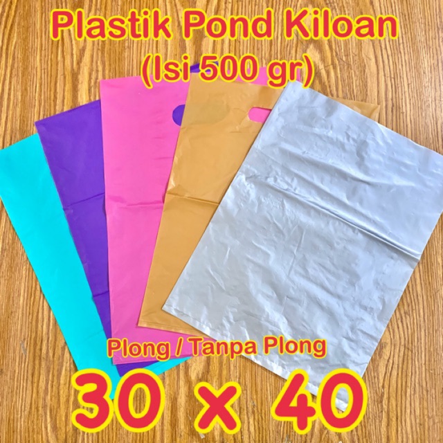 Kantong Plastik Pond Oval Polos 30x40 (isi 500 Gr)