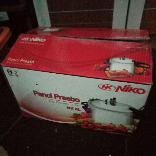 Panci Presto Niko 8 Liter 24 Cm Tutup Kaca Pressure Cooker Niko 2 In 1