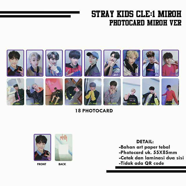 STRAY KIDS CLE:1 MIROH PHOTOCARD – MIROH VER