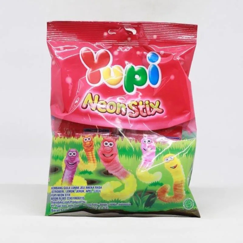 

PERMEN YUPI NEON STIX 120 GRAM