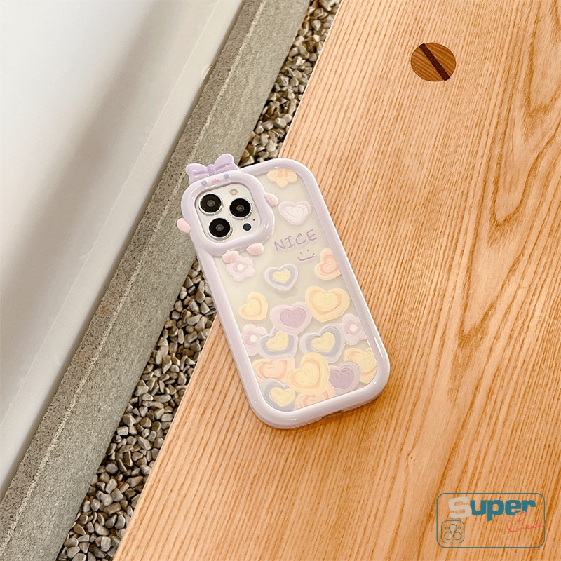 Soft Case TPU Motif Kartun Monster 3D Untuk IPhone XR 11 13 12 14 Pro MAX X XS MAX 6 6S 7 8 14 Plus SE