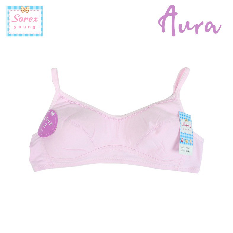 Bh Sorex Young Y2303 (Cup A) Remaja Step 2 | 2303 Sorex Bra ABG Mini Set Mini Bra Tanpa Busa Tanpa Kawat Anak Perempuan | SGuna