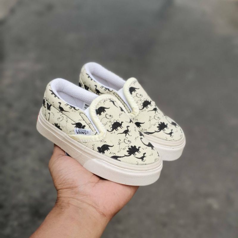 SEPATU ANAK VANS SLIP ON DINO SIZE 16-35