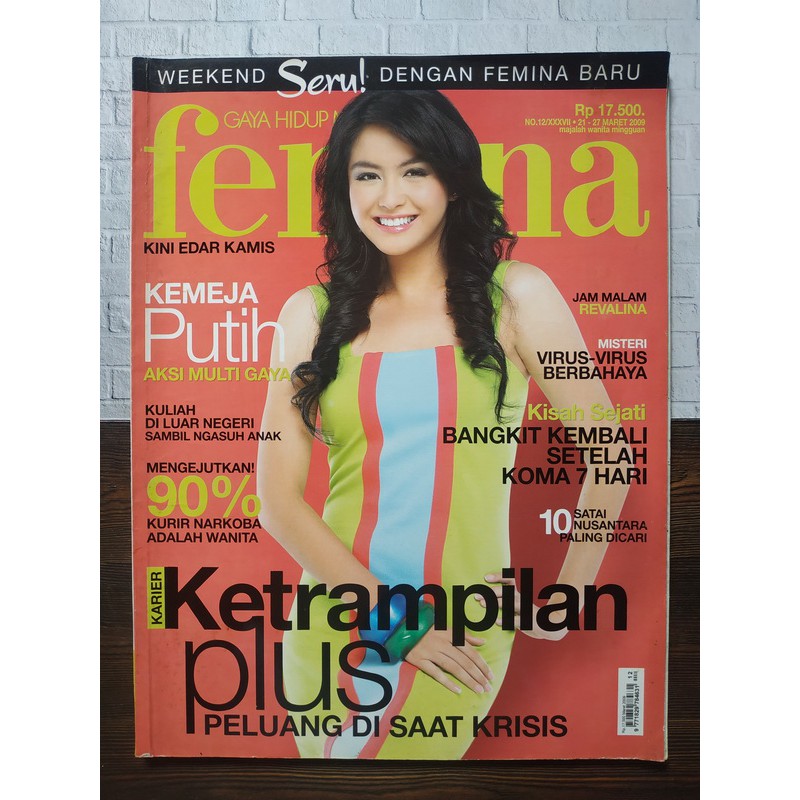 Majalah Femina Edisi Maret 2009 Cover Revalina