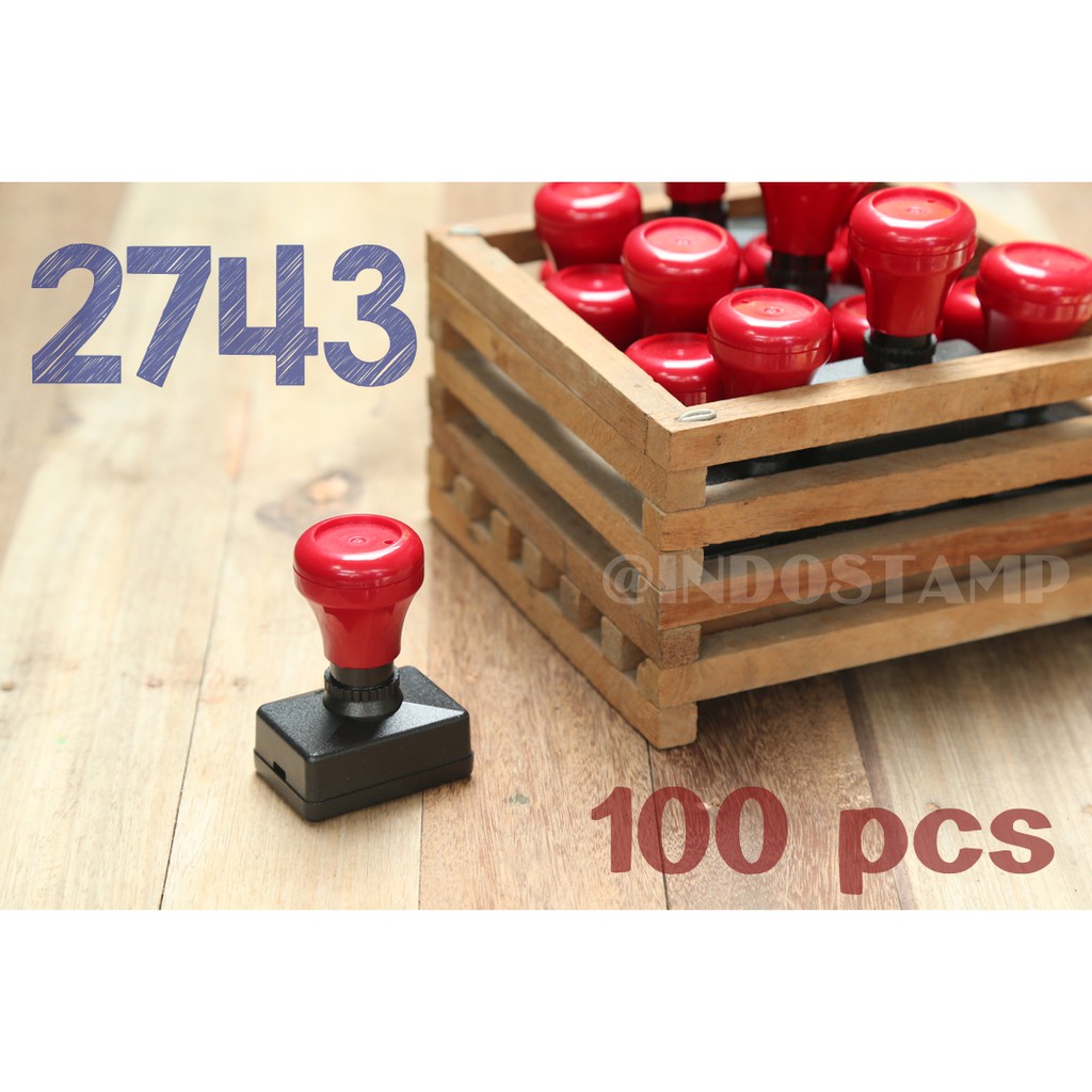 

gagang stempel 2743 100pcs flash stamp 27mm 43mm original indostamp murah