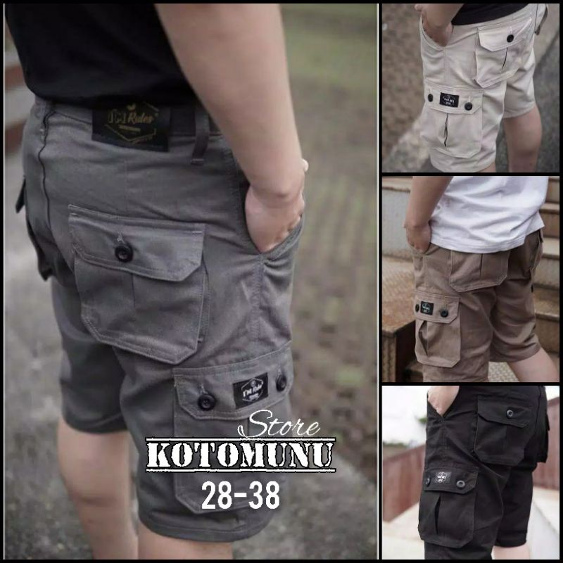 [Bsd] Celana Cargo Pendek Jumbo Pria 36 38 40 42 44 46 48 50 / Celana Cargo Pria Pendek Bigsize / Ce