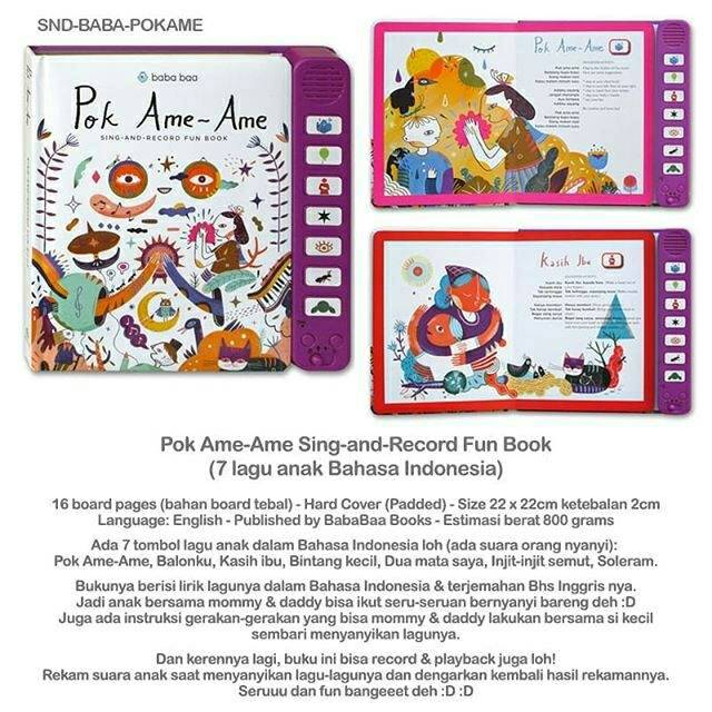 Sound book pok ame-ame