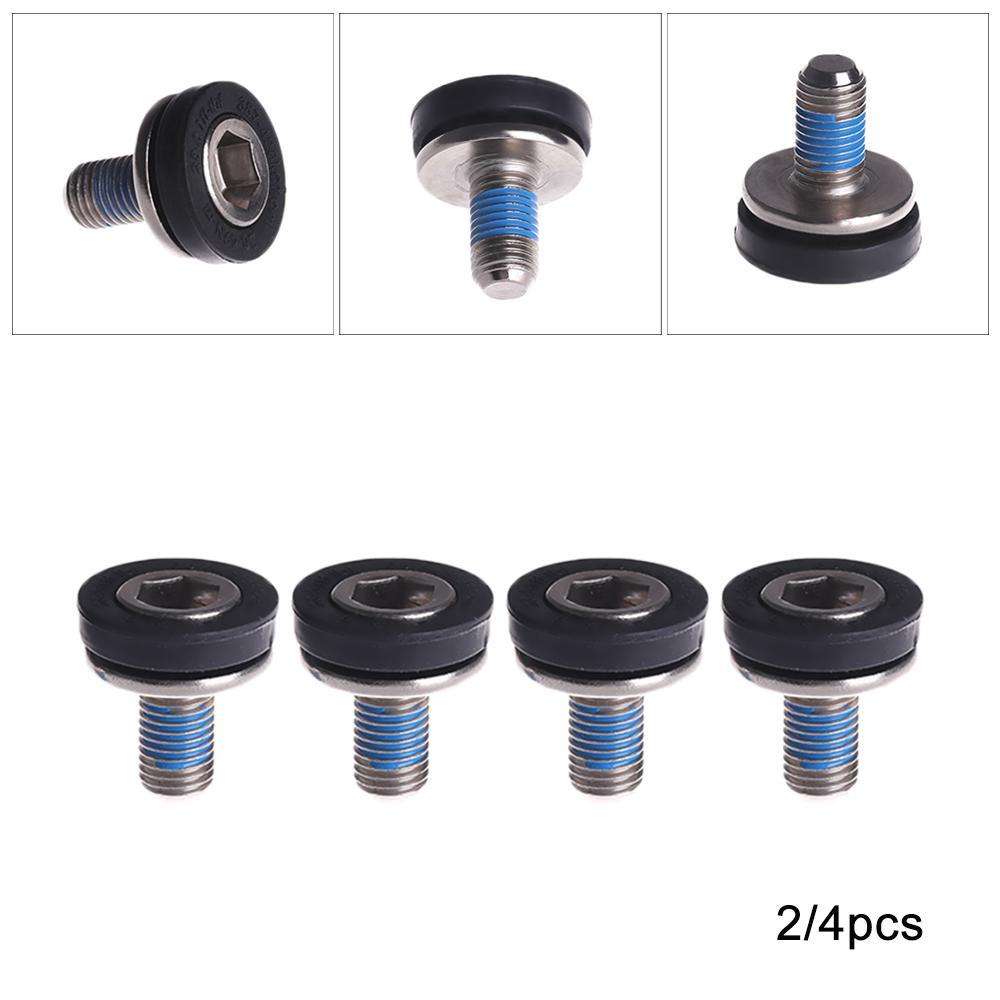 R-FLOWER 2/4pcs Bracket Bawah Sepeda Kunci Engkol Chainwheel Sekrup Siklus Bagian Sepeda