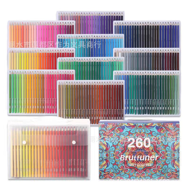 

Brutfuner Pencil Warna/ Oil base Pencil Artist Color Pencil Set 260clr