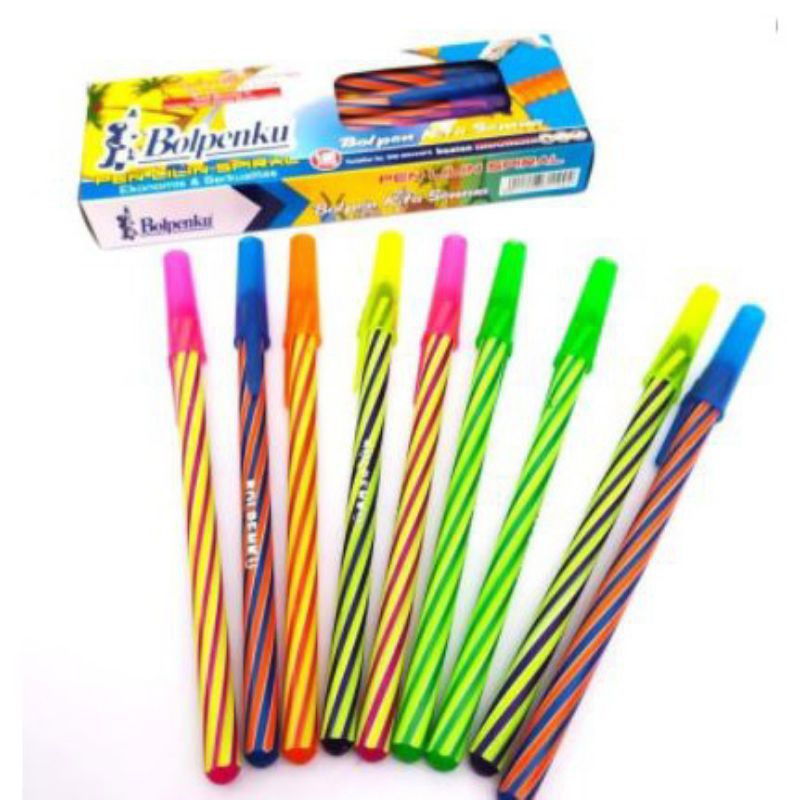 

PEN BOLPENKU ULIR GRIP, isi 12pcs warna hitam