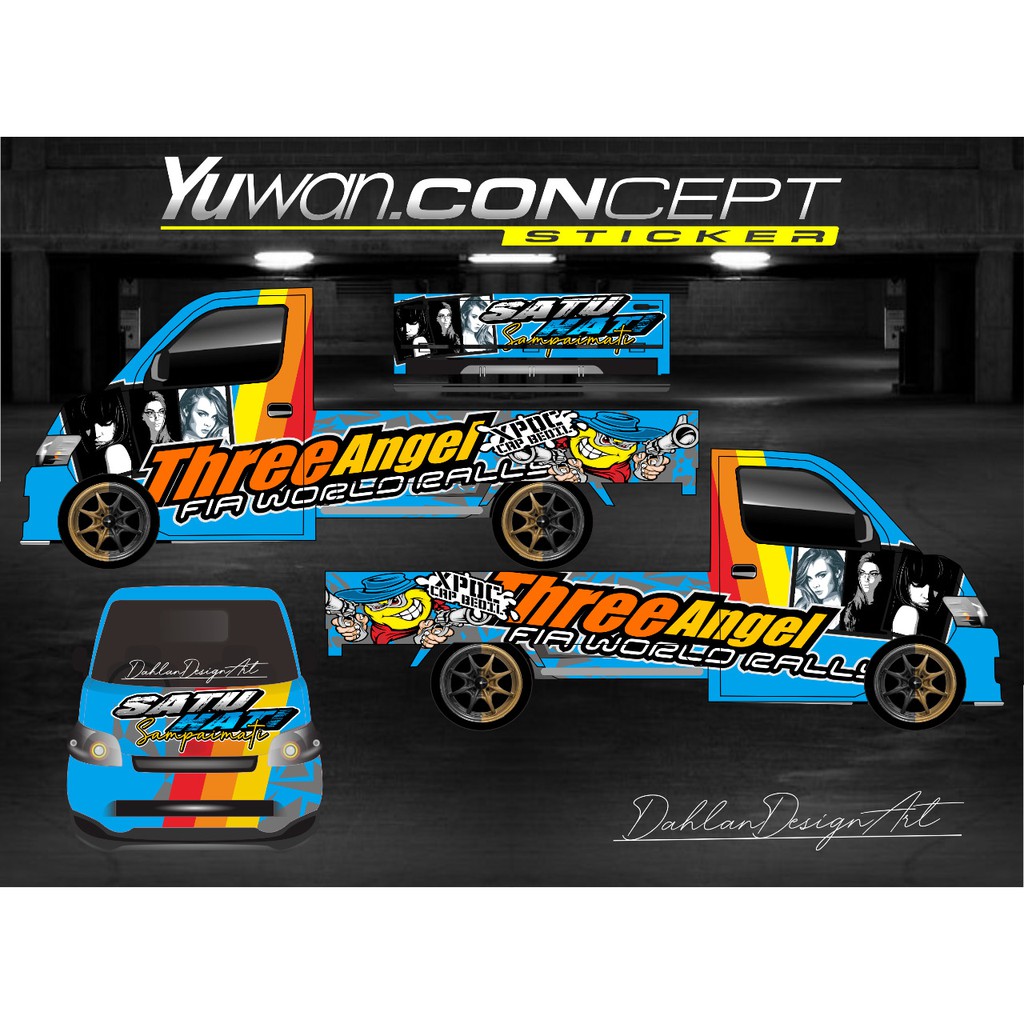 decal stiker gran max custom