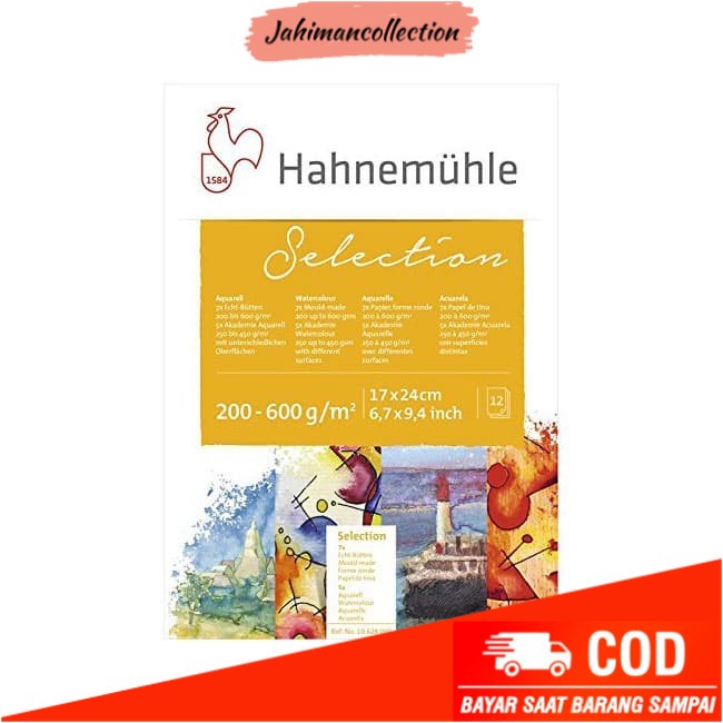

✨ BISA COD ✨ Hahnemuhle Selection 17x24 cm 12 Sheets Watercolour Paper